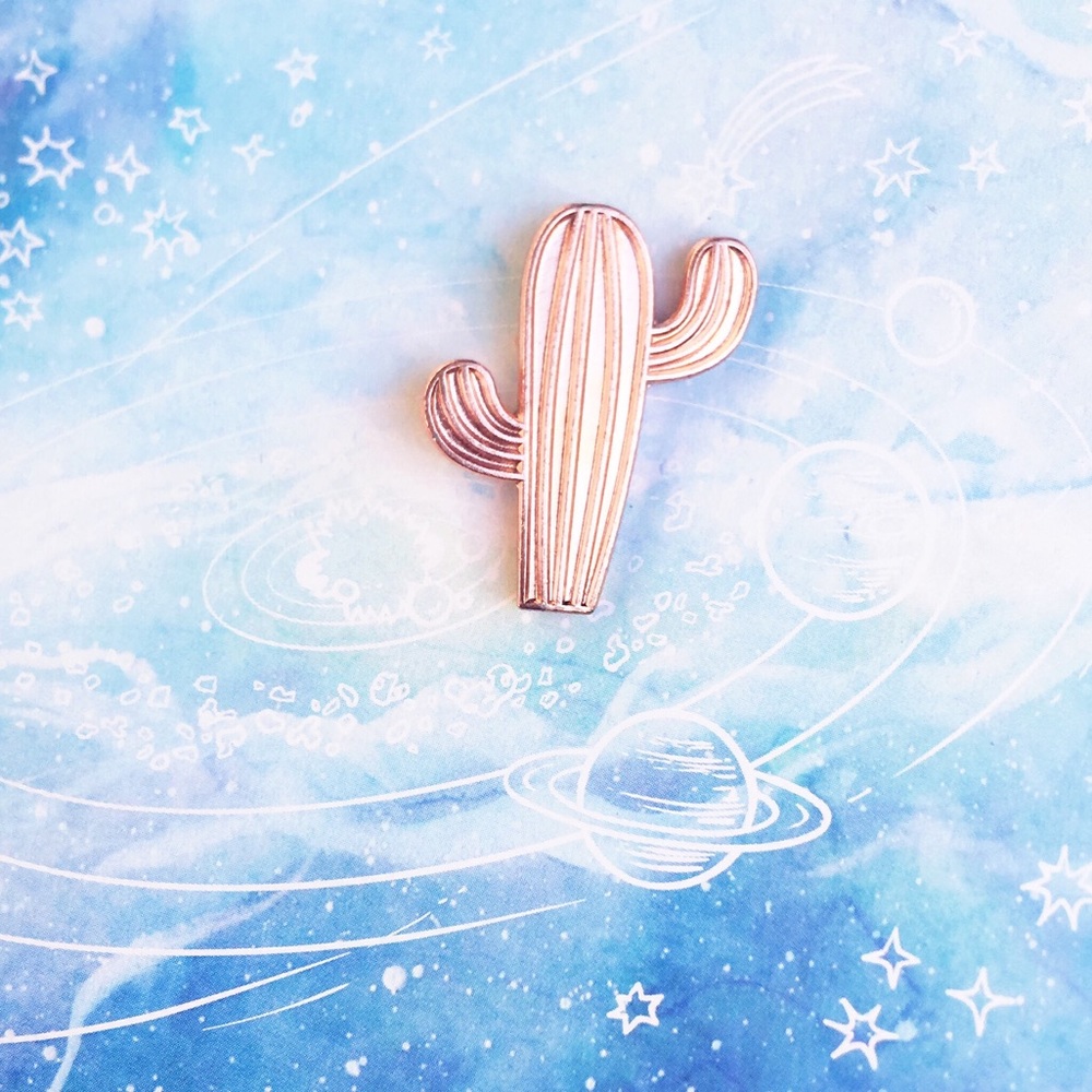 ✨ Copper Cactus Pin ✨ - Picture 2 of 5